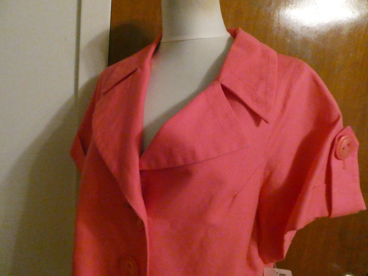Elliott Lauren Women's Pink Linen Blazer Jacket Size 12 Style 73574