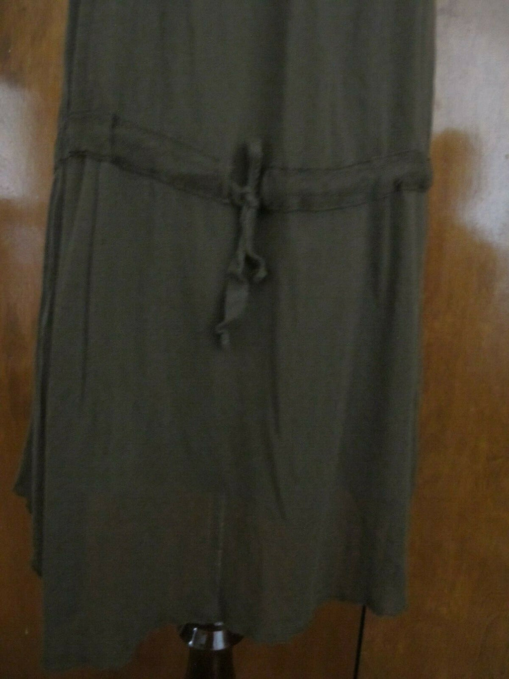 Free People women's dark green detailed tencel lined mini dress size 8