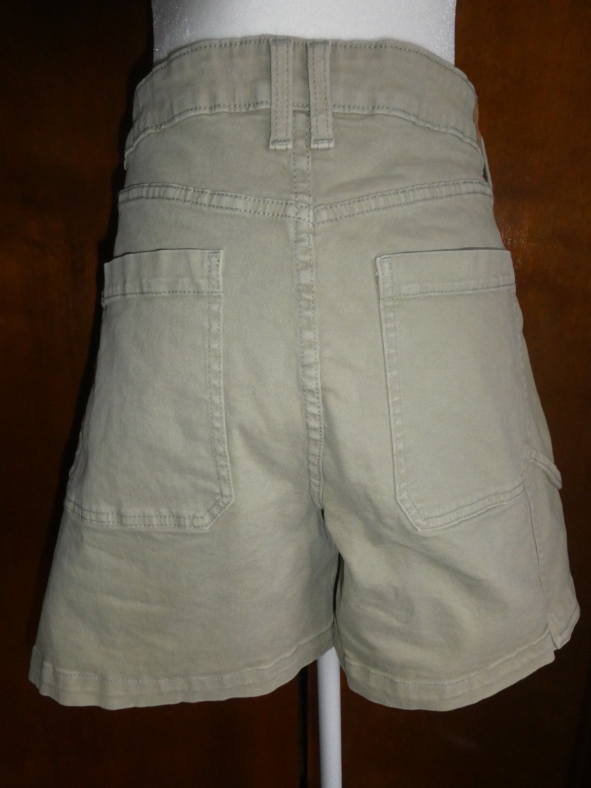 U.S. Polo Assn Women Bermuda Shorts Size 16 High Rise Khaki Style 216652YA