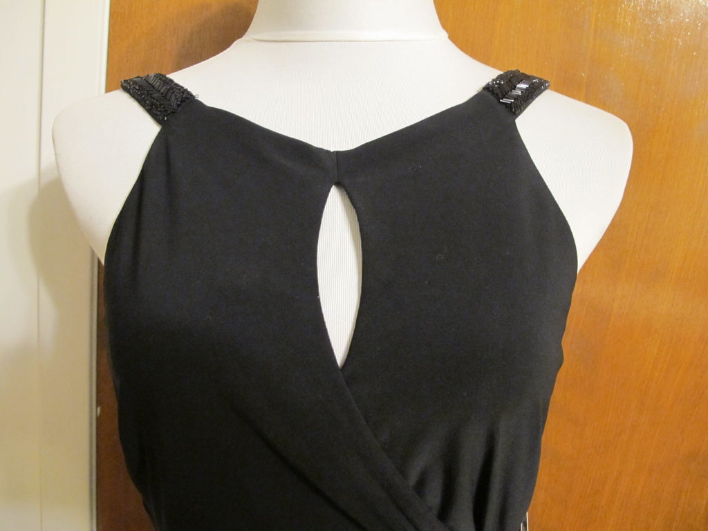 Ralph Lauren women's black sequined evening stylish NWT dress size 10 