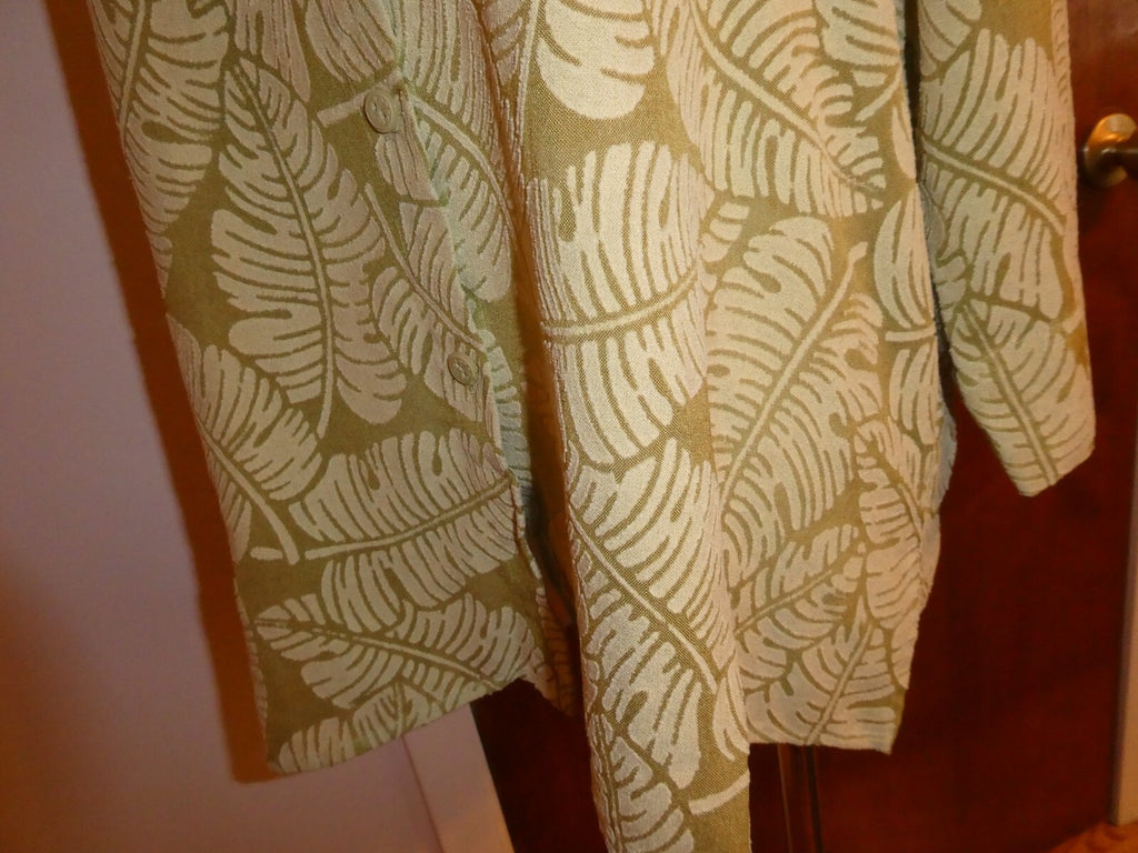 ALFRED DUNNER Women's Green 3/4 Sleeve Blouse Size 12