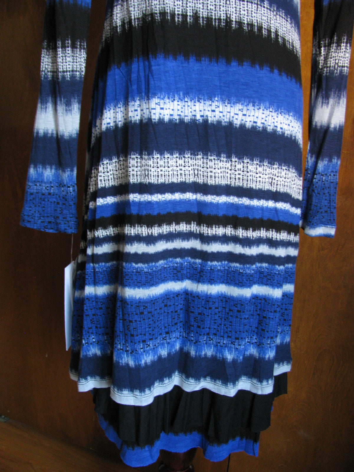 Kensie women’s empire blue combo lined dress Small 