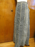 London Collection Women’s Denim Blue Fitted Skirt Size 38 USA 6 Pre Owned
