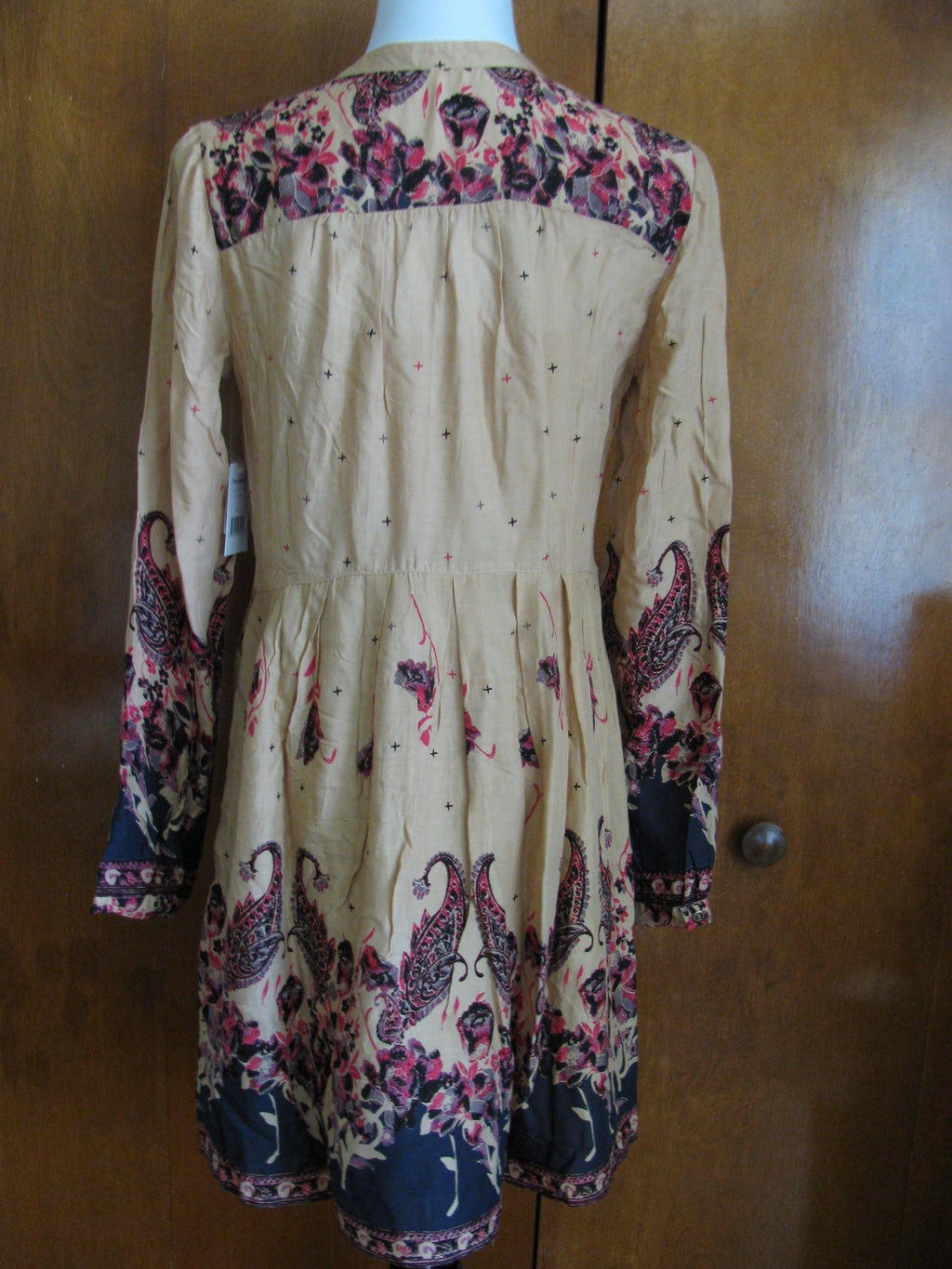 Free People Women's Gold Combo Dress Xsmall