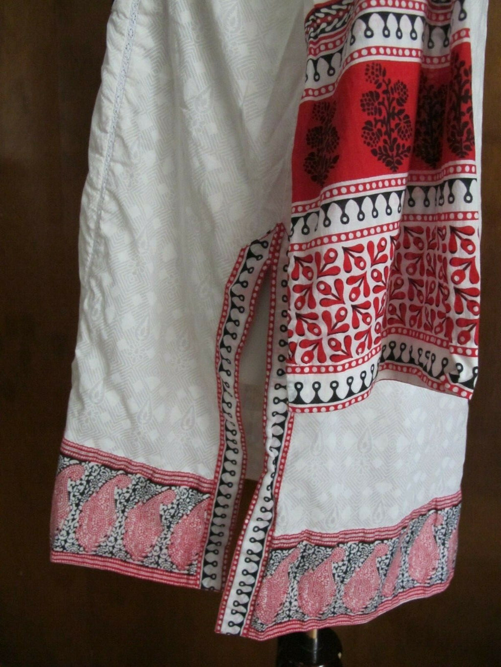 Lime Light Women’s White Embroidered  Cotton Tunic Top Or Swim Cover Large
