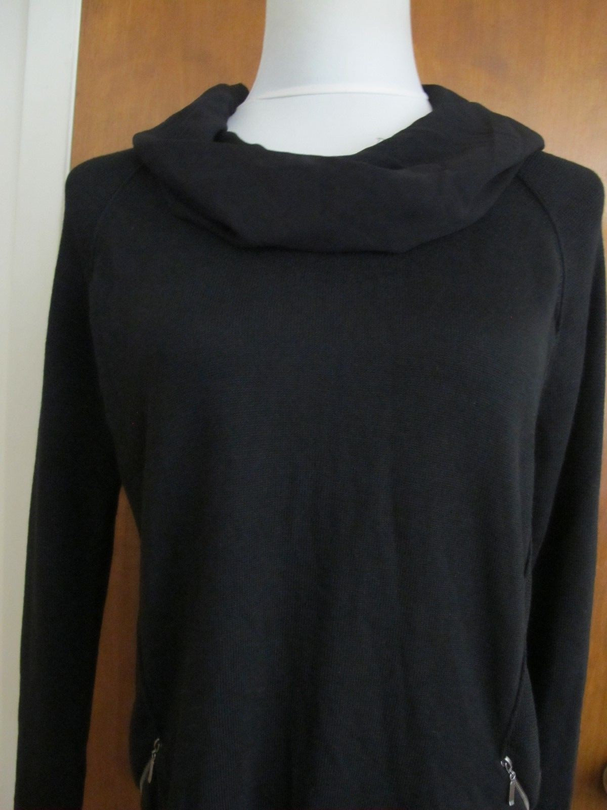 Design History Women's Black Stylish Sweater Dress Size Large NWT