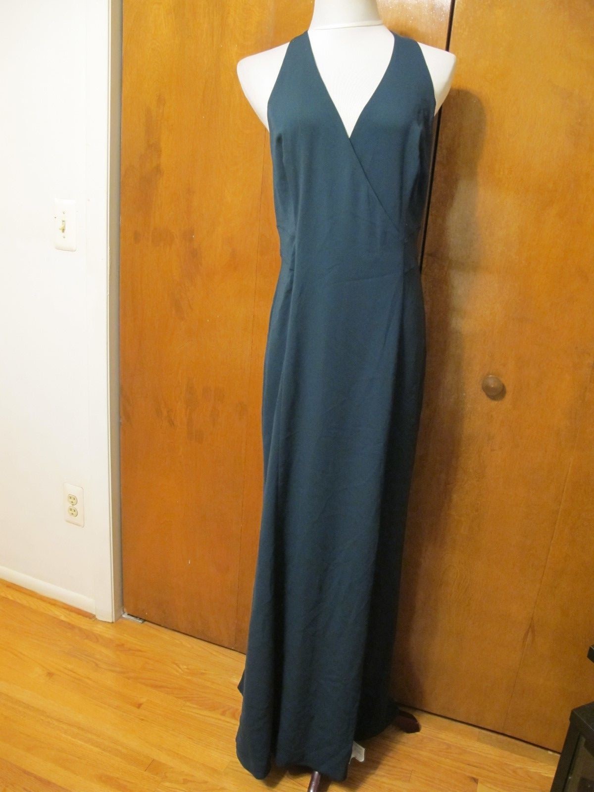 Ralph Lauren women's gown green evening stylish detailed NWT dress size 14