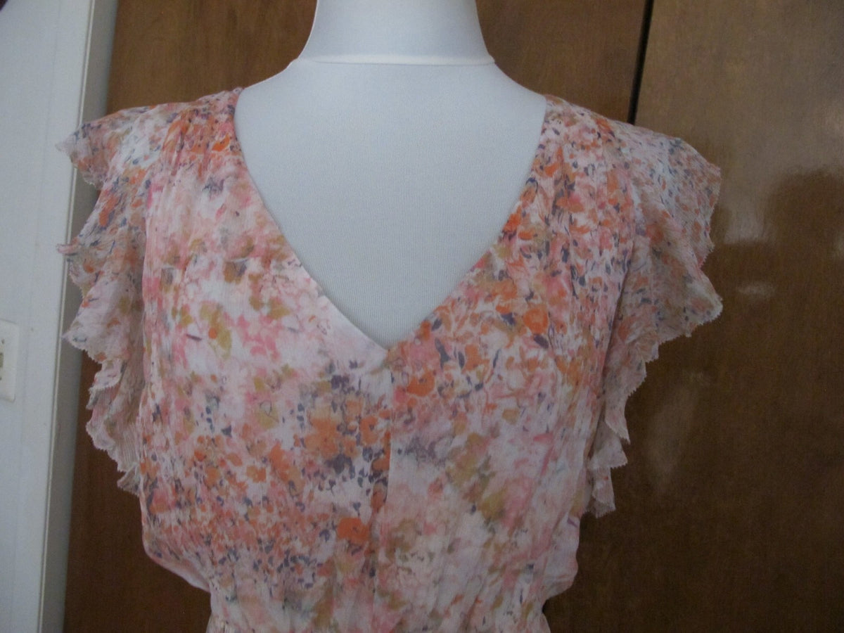 Anthropologie Women's HD in Paris Pink Rose Evening Dress size 12 New w/Tags