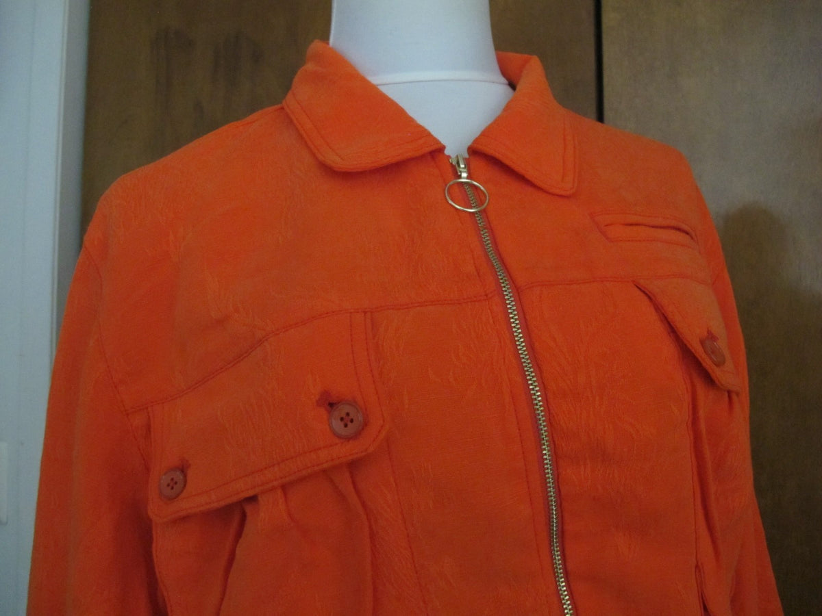 Anthropologie Jacquard Eisenhower Women’s Red Verm Jacket New