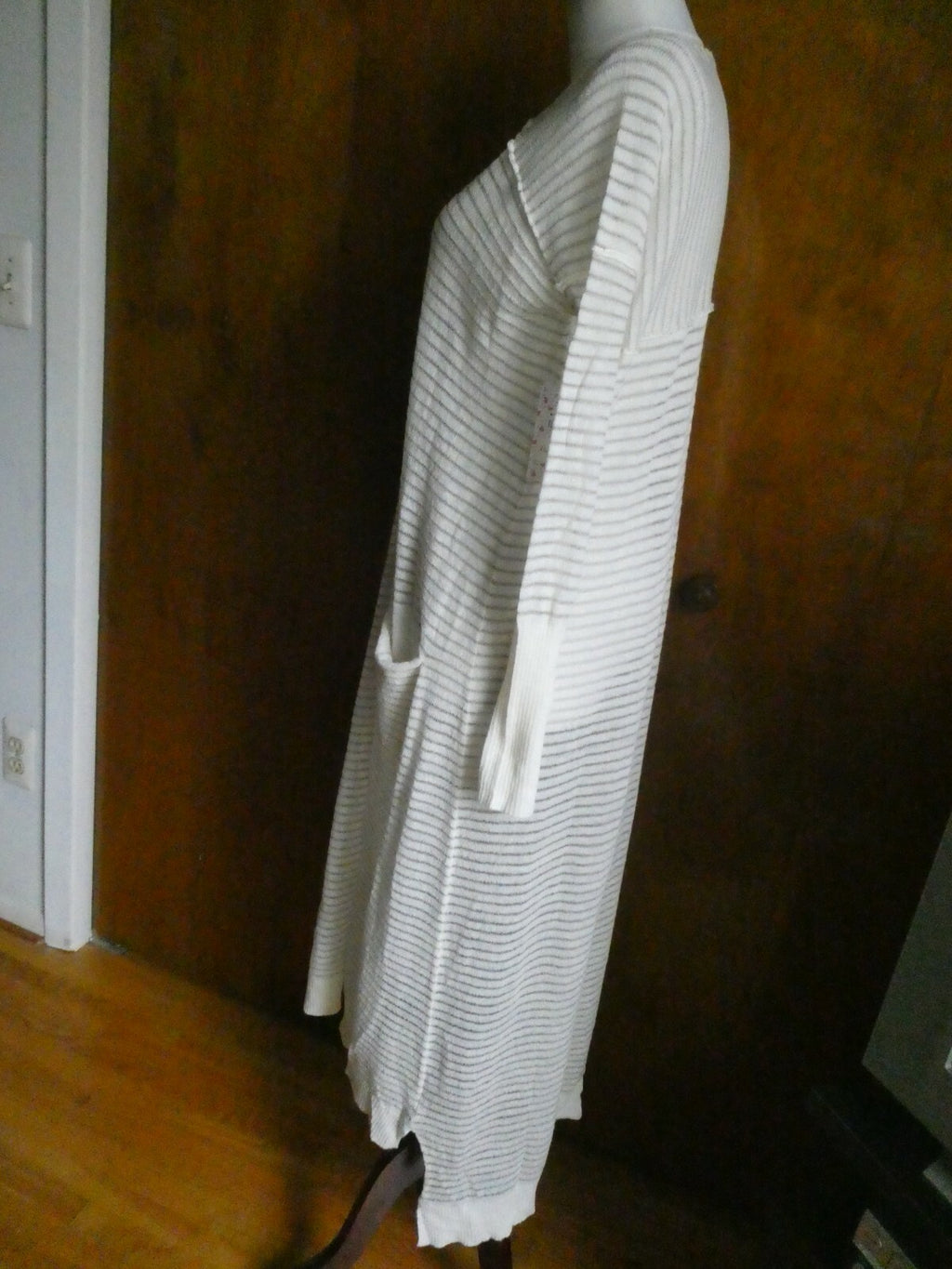 Free People Women's Ivory Comb Long Cardigan Xsmall 