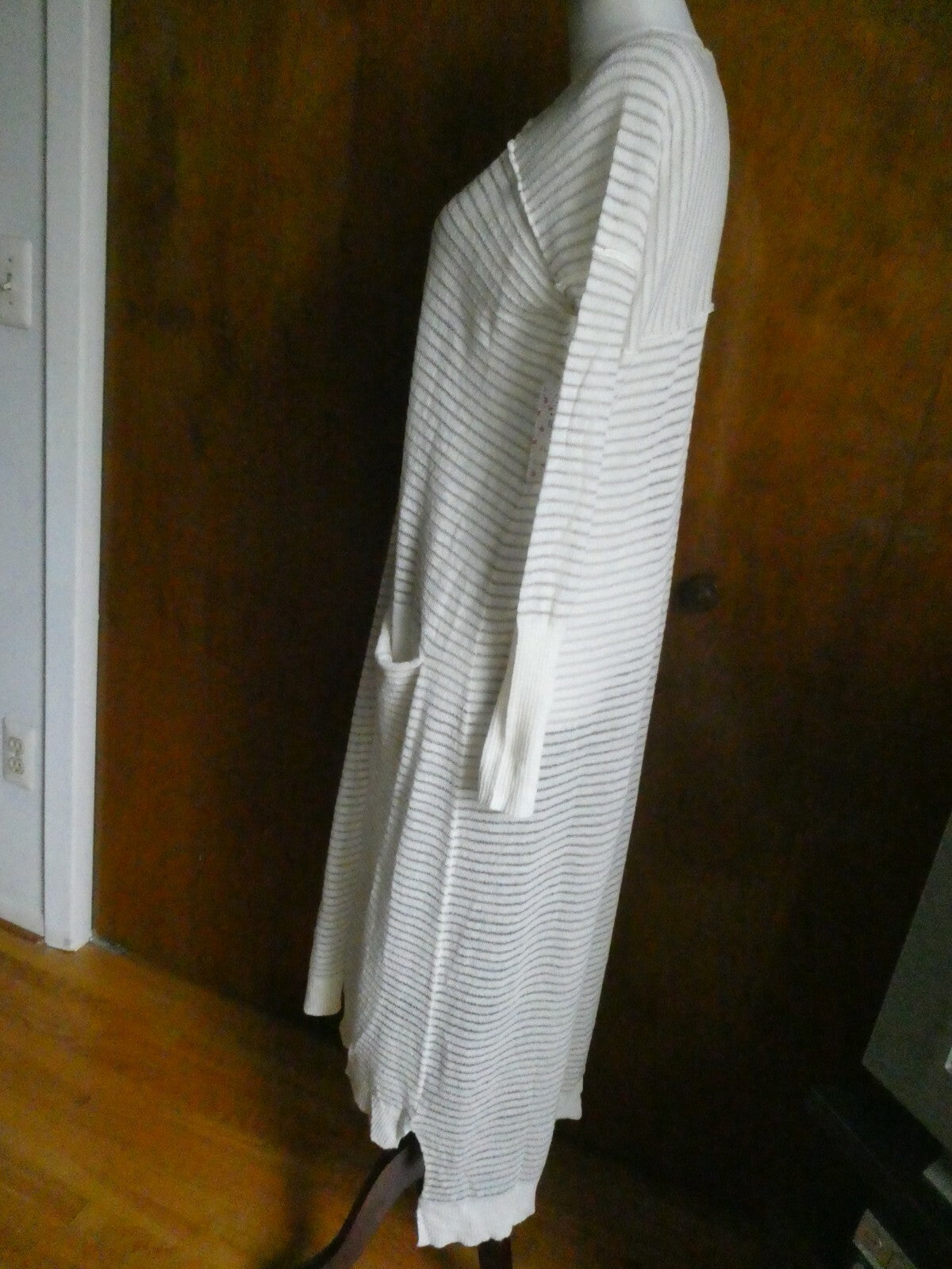 Free People Women's Ivory Comb Long Cardigan Xsmall 