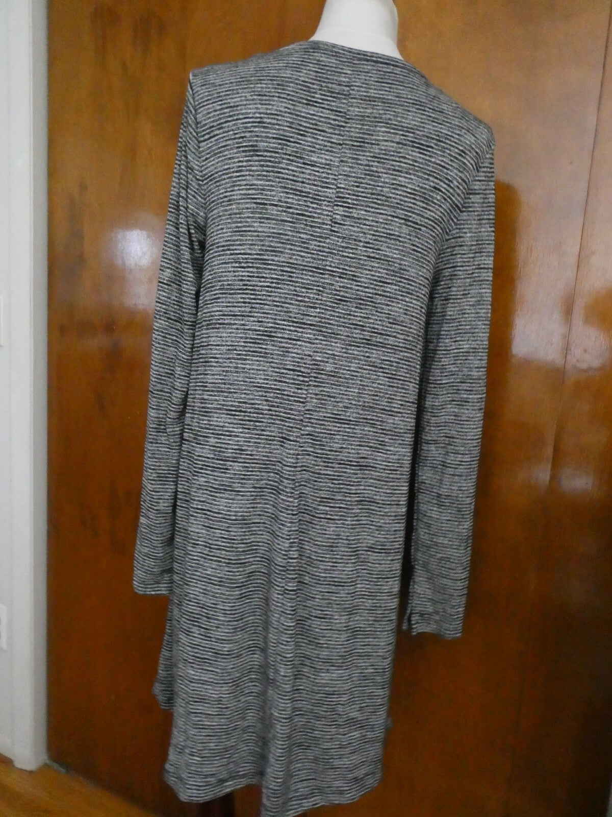 Gap Women's A-Line Black/Gray Long Sleeves Dress Size XLarge