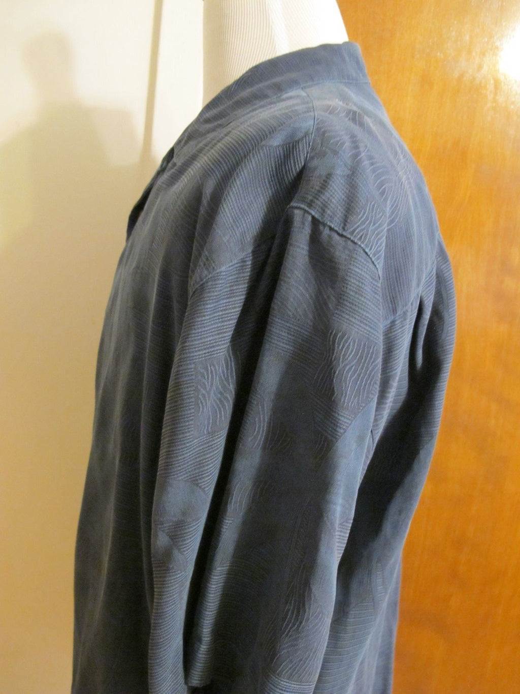 Tommy Bahama Men's Summer Silk Multi Color Blue Black Shirt Size Large 