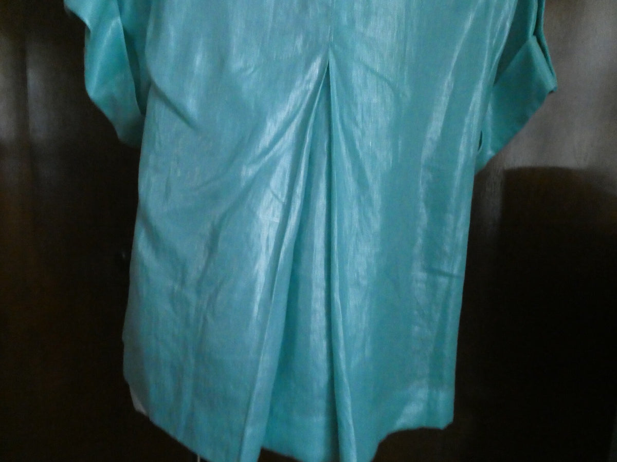 Elliott Lauren Women's Green Mint Linen Blazer Jacket Size 10 Style 54168