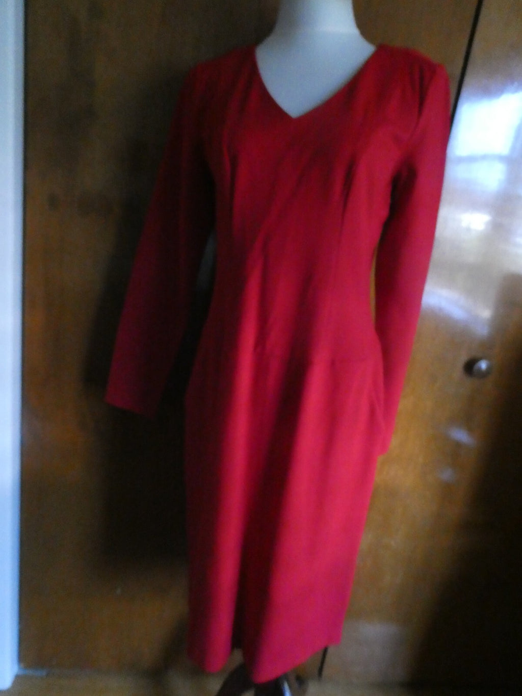 Talbots women's red long sleeves dress 12 $129