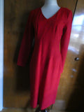 Talbots women's red long sleeves dress 12 $129
