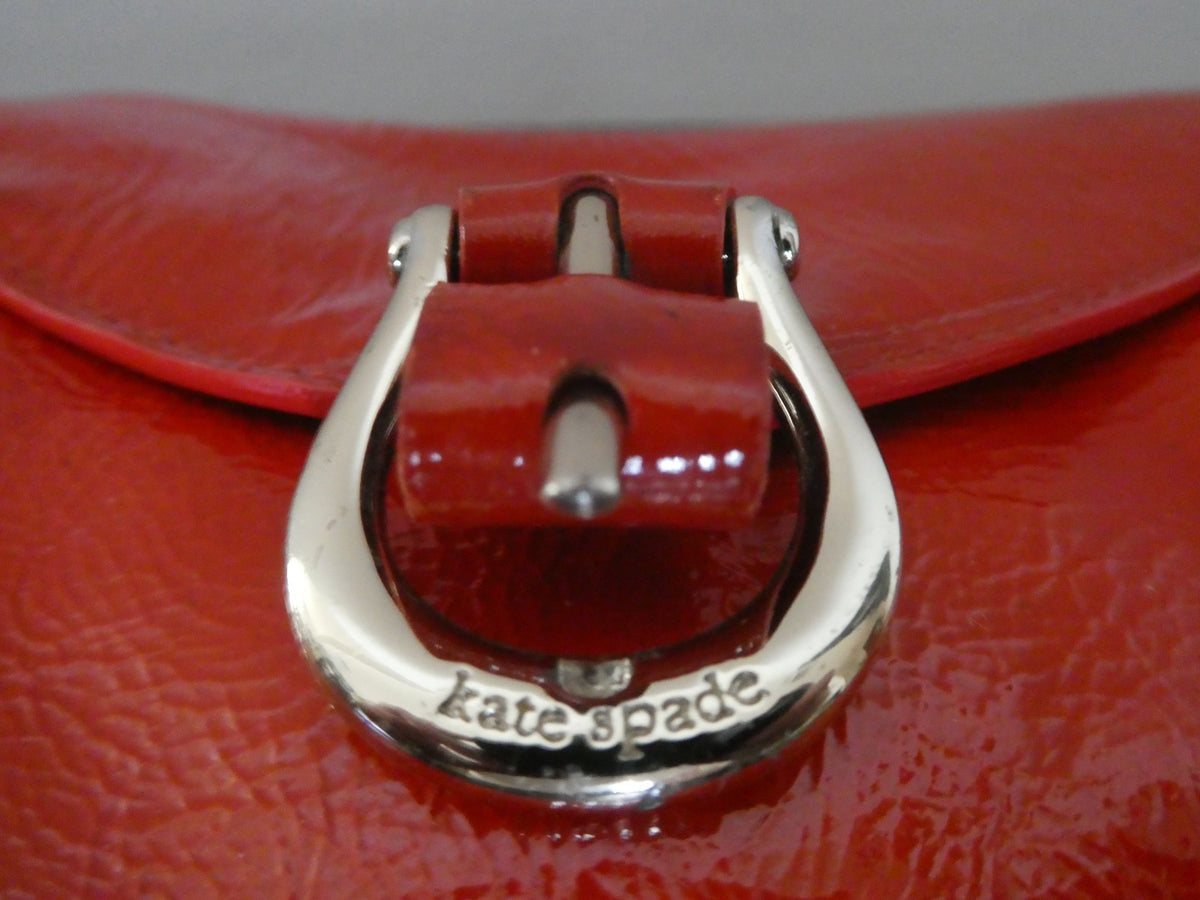 Vintage Kate Spade Women’s Patent Leather Wristlet Red Small Wallet