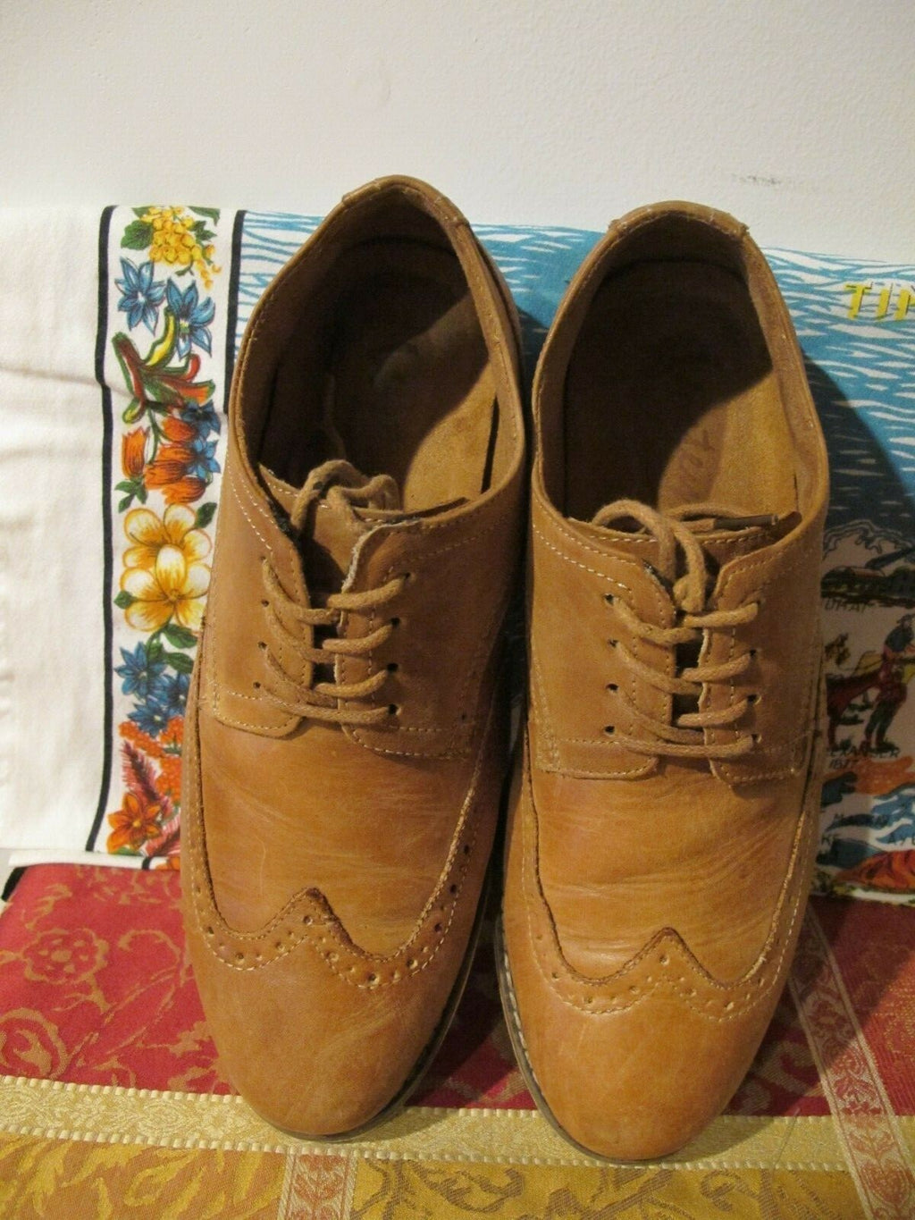 VOSTEY Milan Men's Dress Casual Oxford Leather Shoes Size 9.5