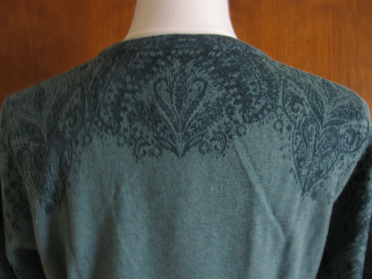 Eddie Bauer women cotton/viscose green stylish cardigan size medium NWT