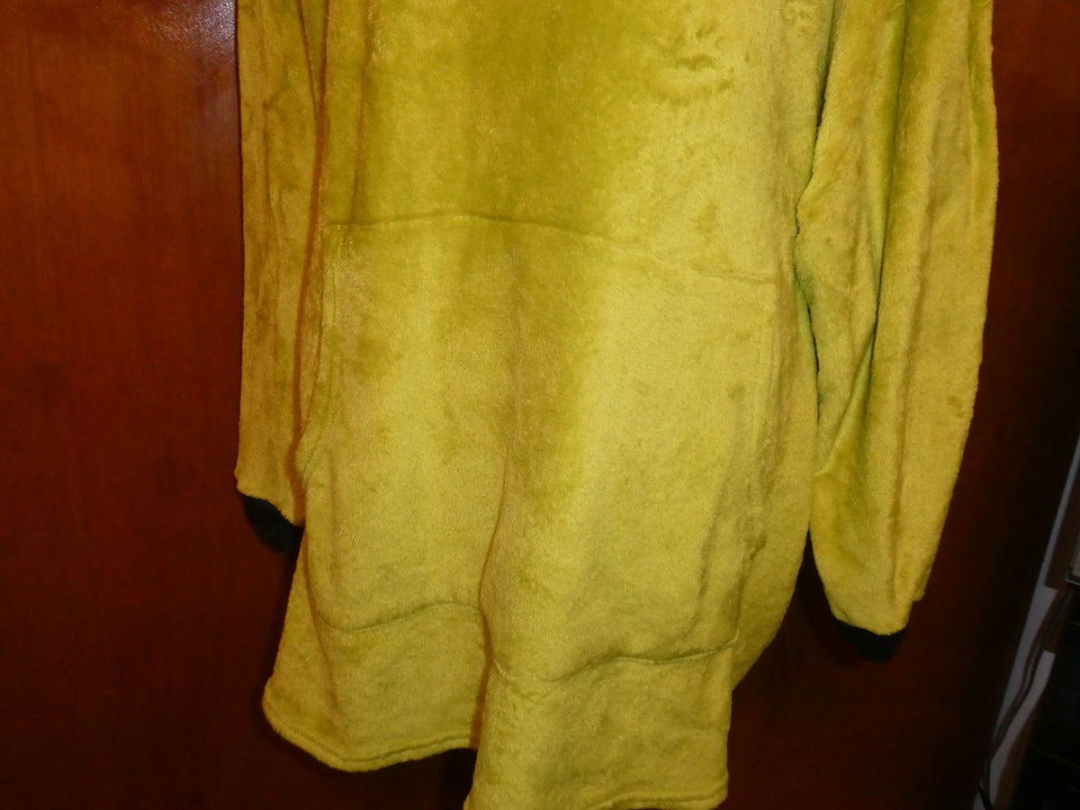 The Grinch Plush Hoodie Blanket OSFM Green Polyester Hooded Pullover Lounger