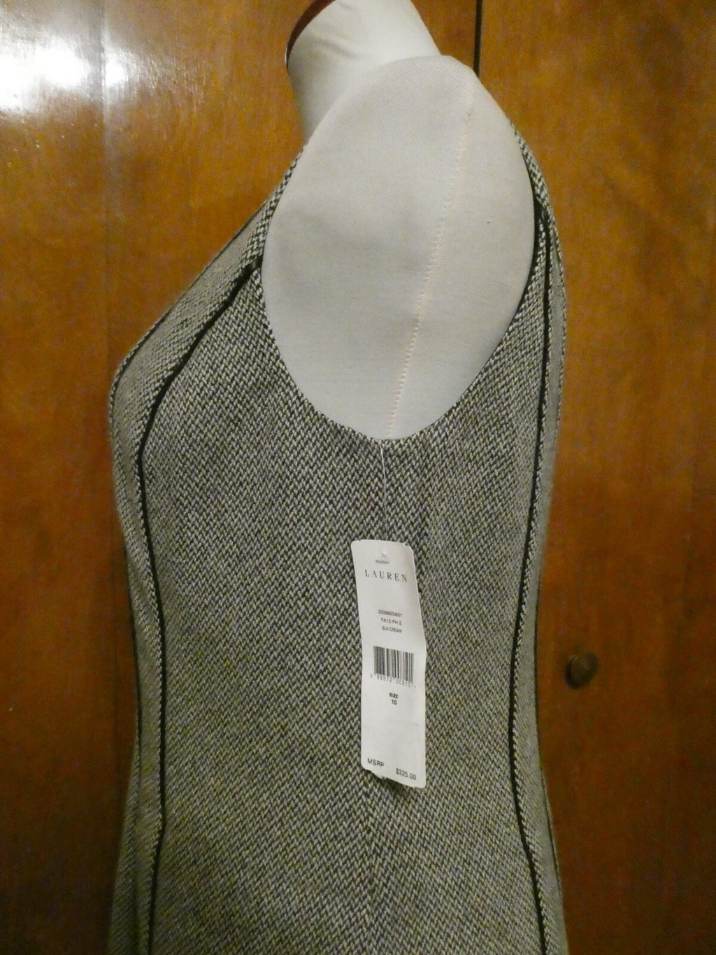 Ralph Lauren women's black/cream A-line dress size 10,12