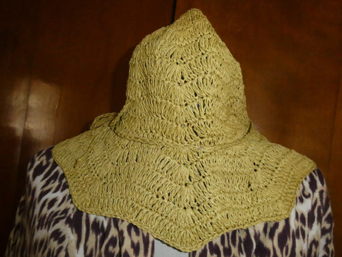 ANN TAYLOR Women’s Beige Paper Straw Packable Hat One Size