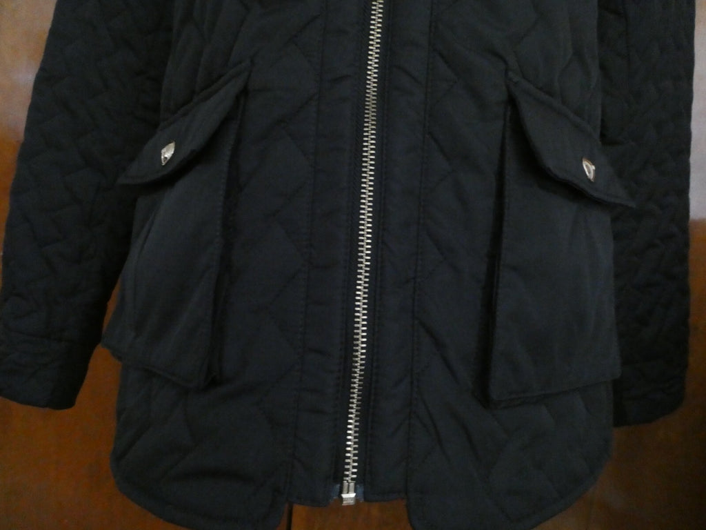 Tommy Hilfiger Quilted Zip-Up Jacket Black Size Large