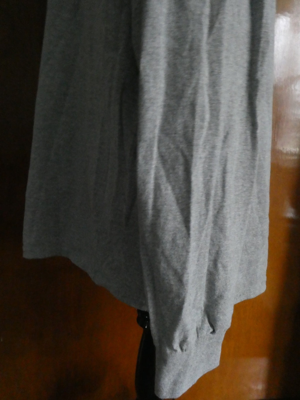 Gildan Ultra Cotton Unisex XL Real Dog Rescue Gray Long Sleeve Graphic T-Shirt