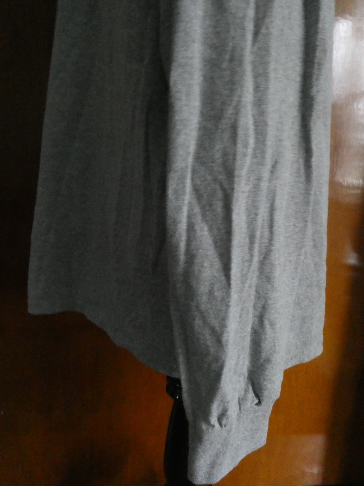 Gildan Ultra Cotton Unisex XL Real Dog Rescue Gray Long Sleeve Graphic T-Shirt