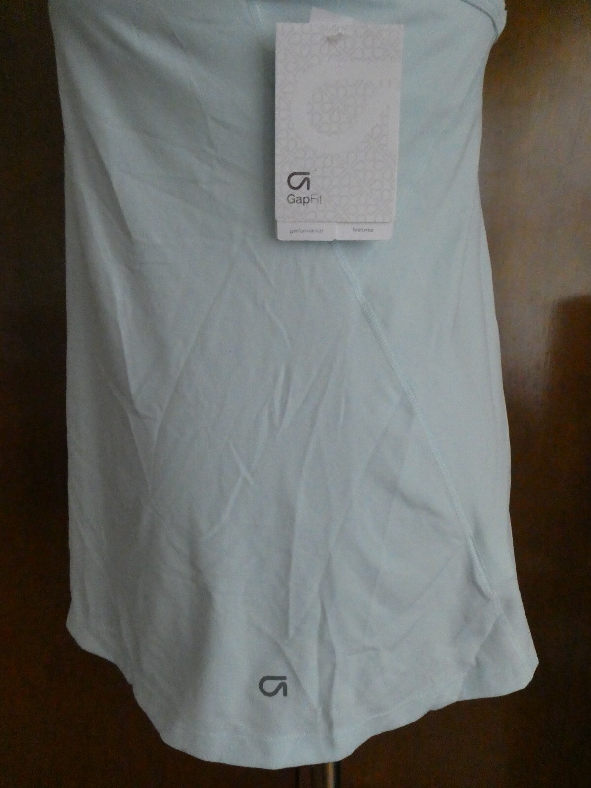 GapFit women's blue build in bra tank top size Large