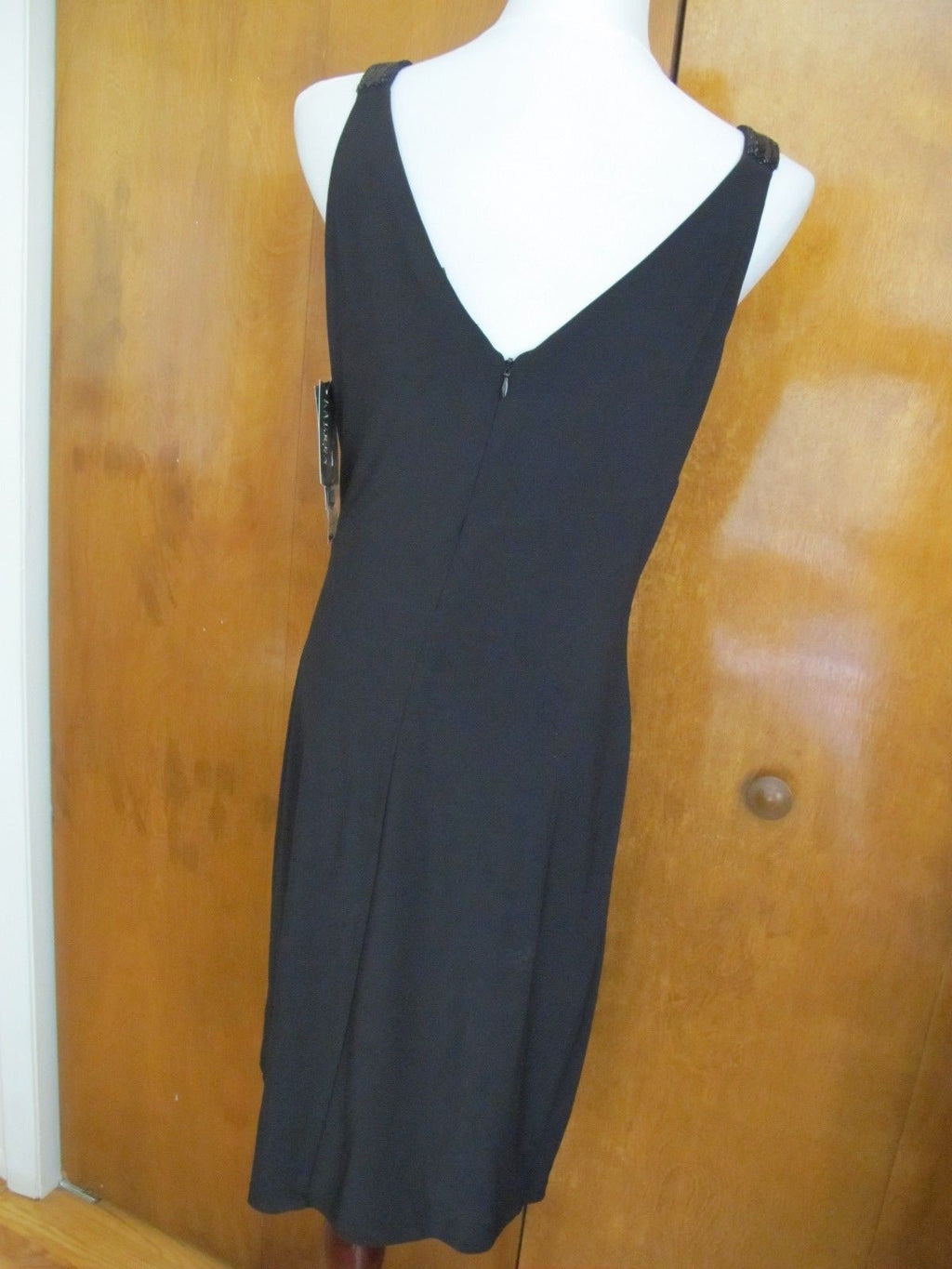 Ralph Lauren women's black sequined evening stylish NWT dress size 10 