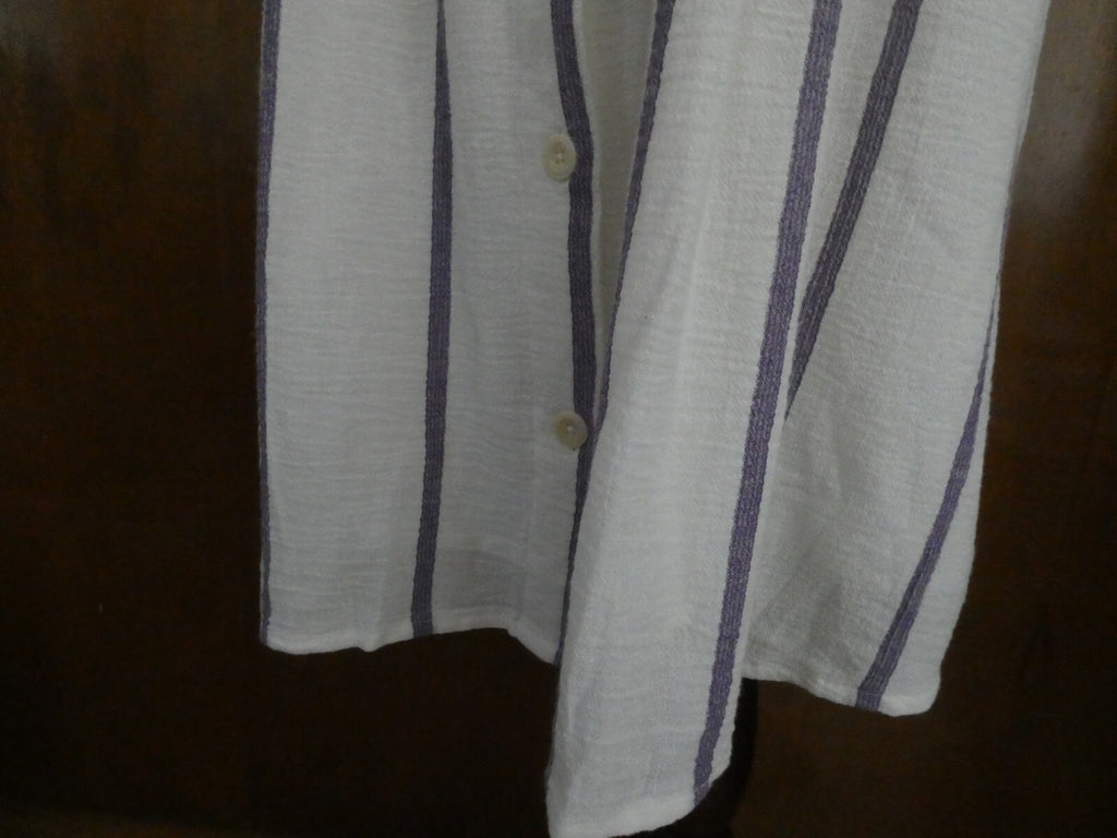 Lucky Brand women's off white full lined pleated pockets buttons skirt small