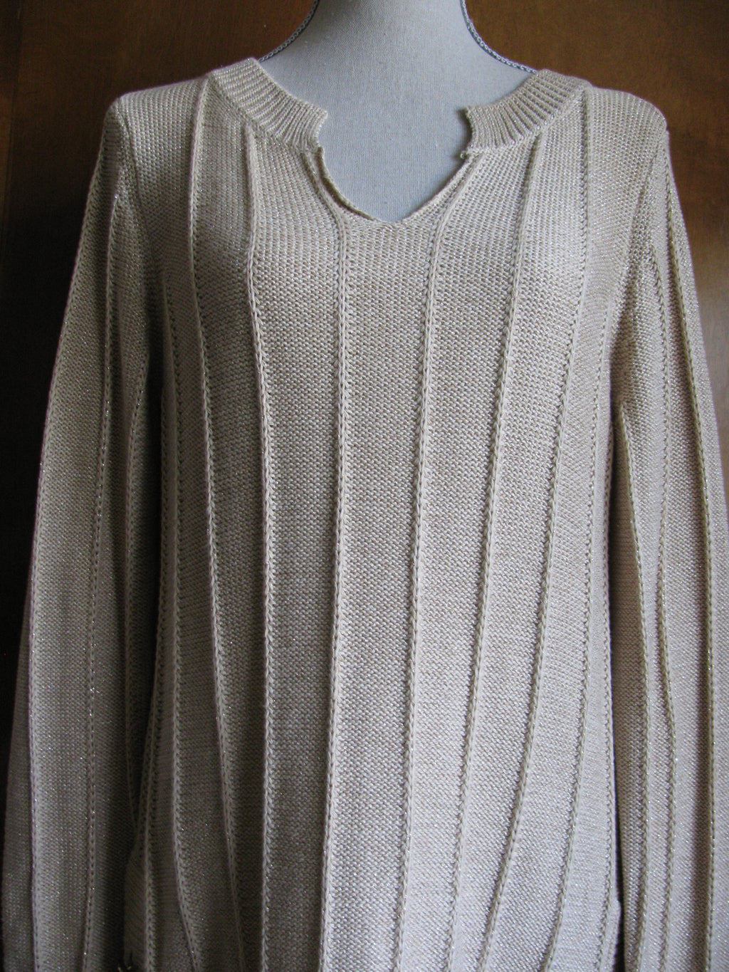 Calvin Klein women's heather safari tunic detailed sweater size Large NWT