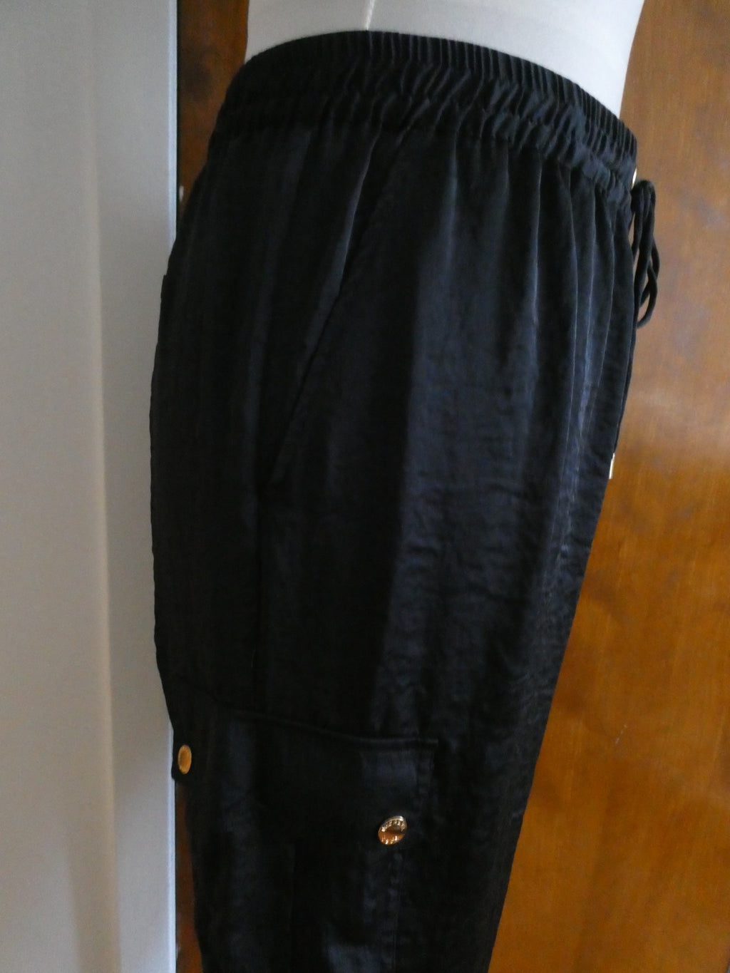 Michael Kors Jogger Pants Women Navy Front Pockets Elastic Waist 12 Bloomingdale