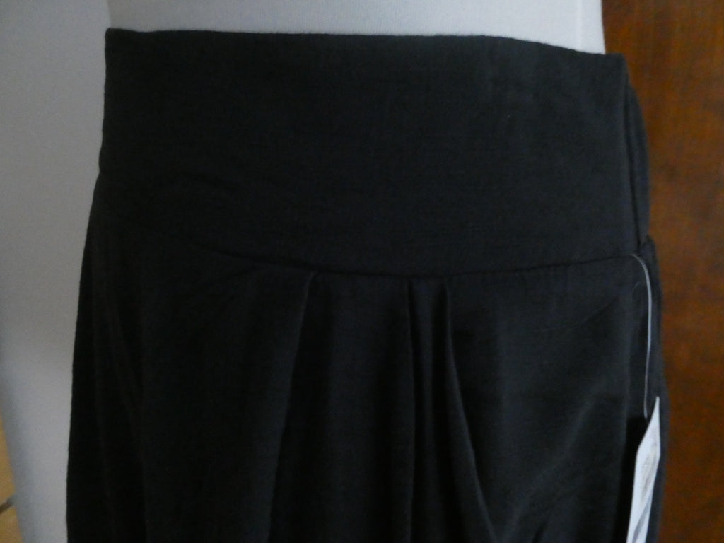 Free People Women Black Oversized Pocket Shorts Large Boho Lounge Pull On NWT