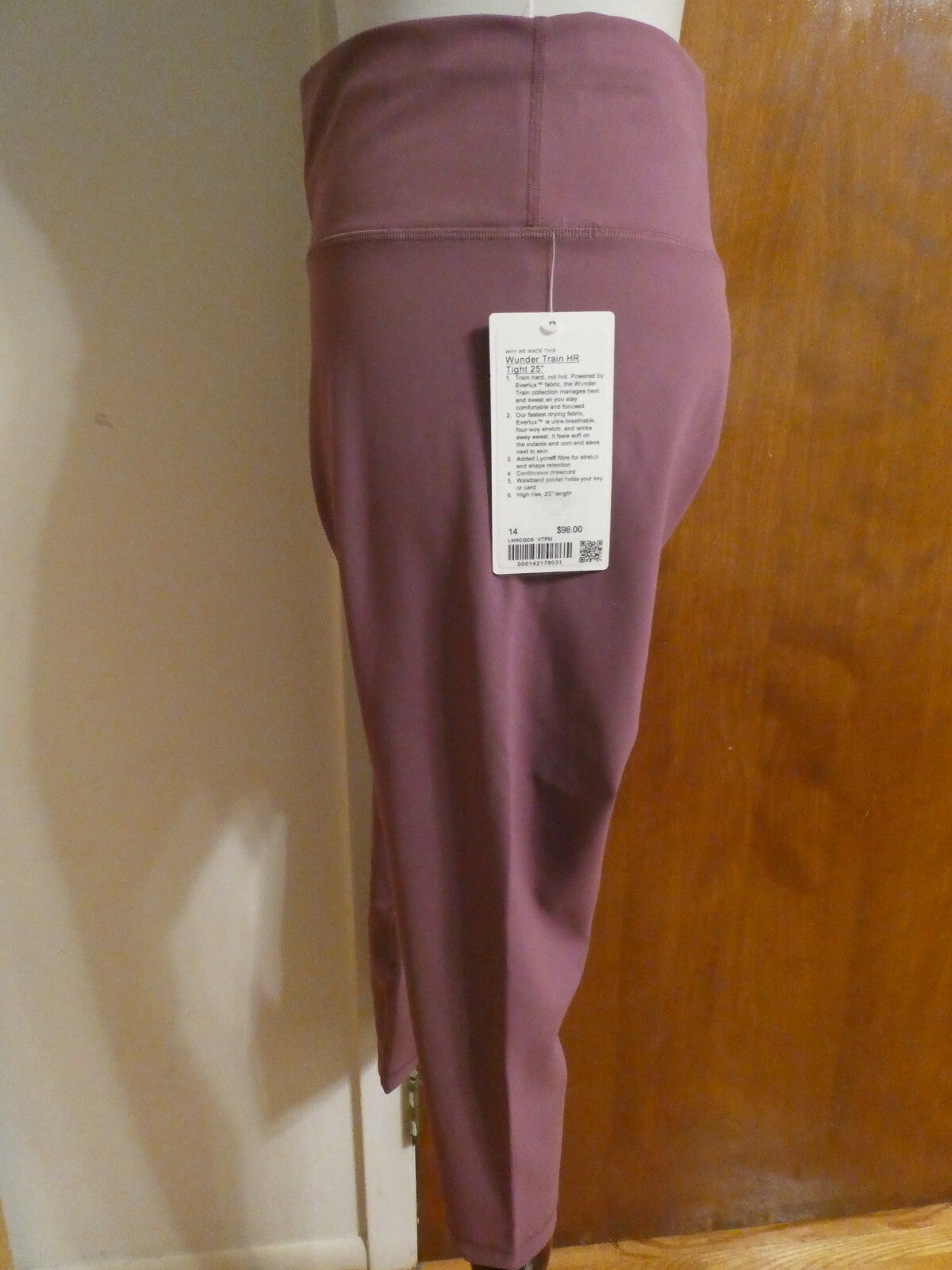Lululemon Women's Wunder Train Running Soft Brushed Pant Tight 25"