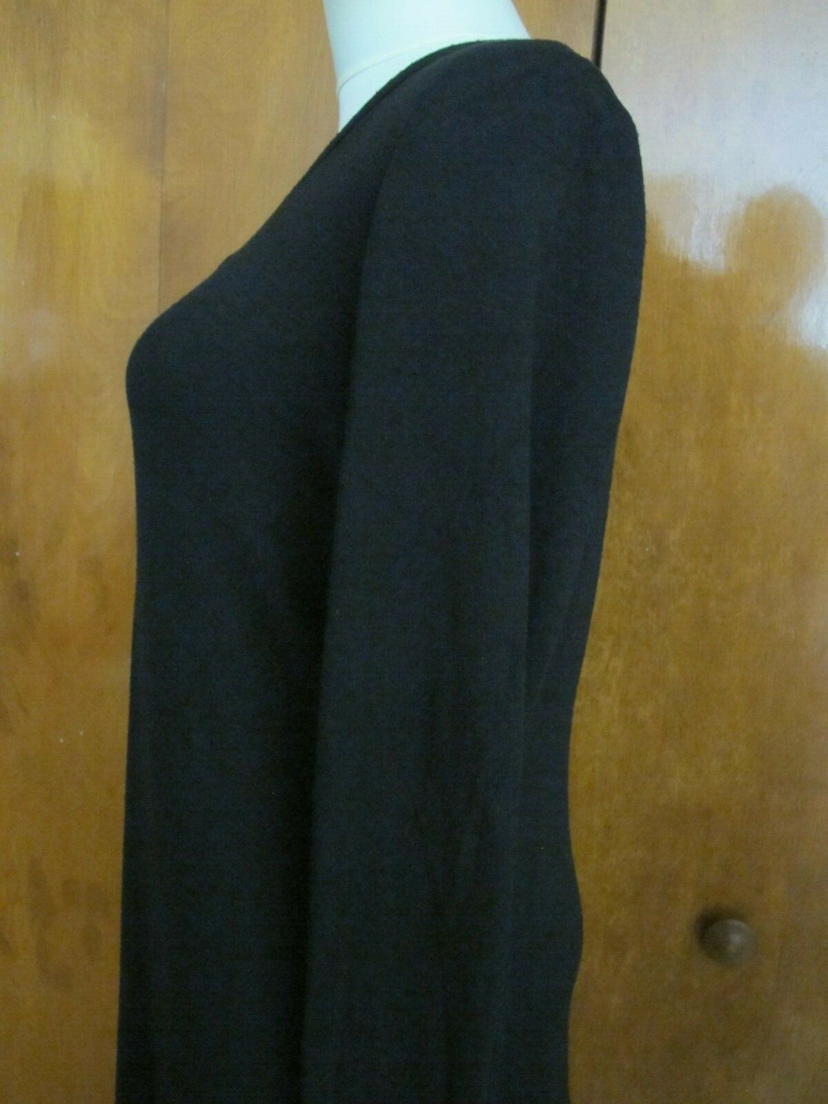 G.H. Bass & Co Women's Viscose Black Long Sleeves Maxi Dress 