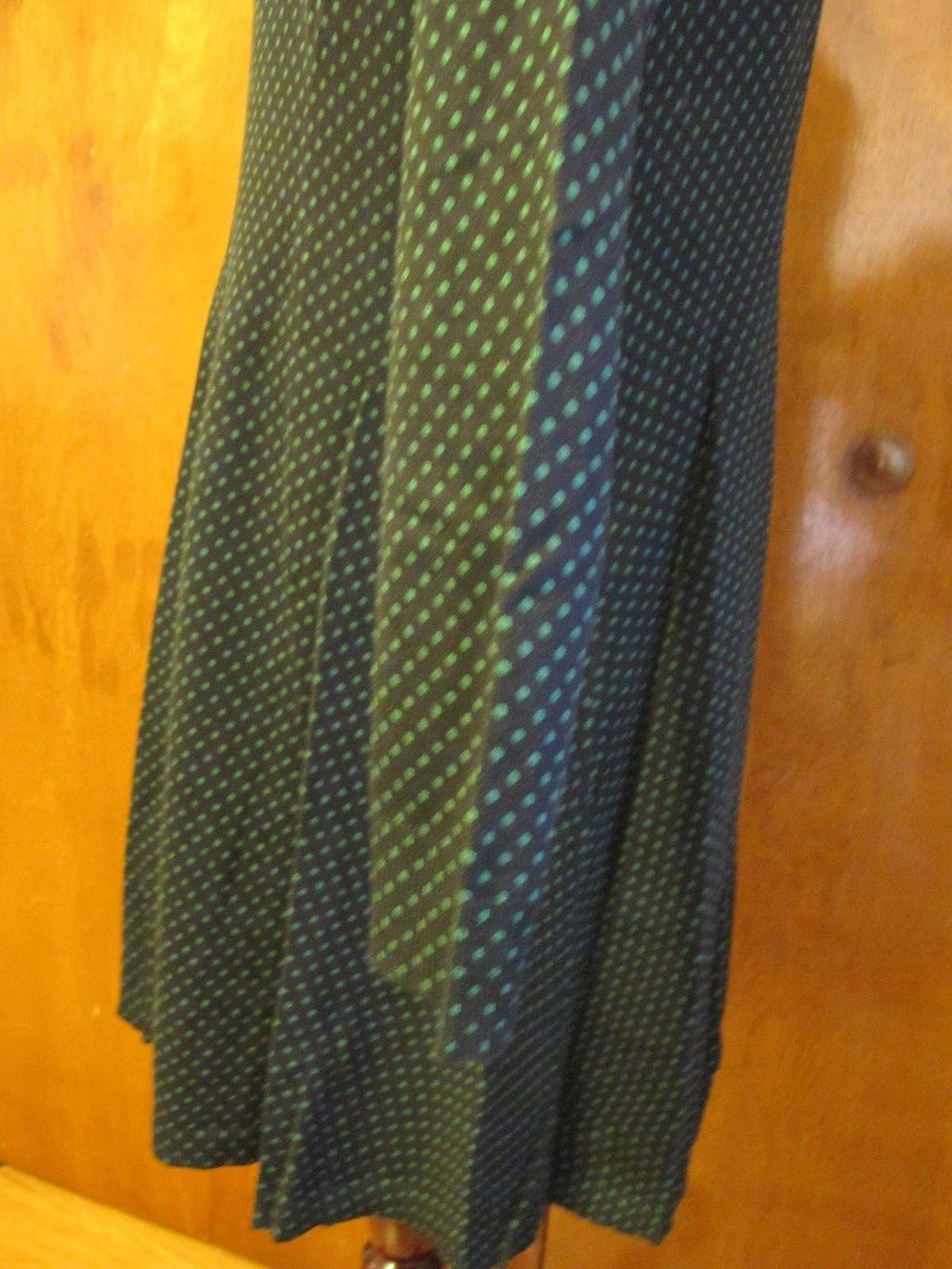 Michael Kors women’s black green A-line cotton viscose dress XLarge 