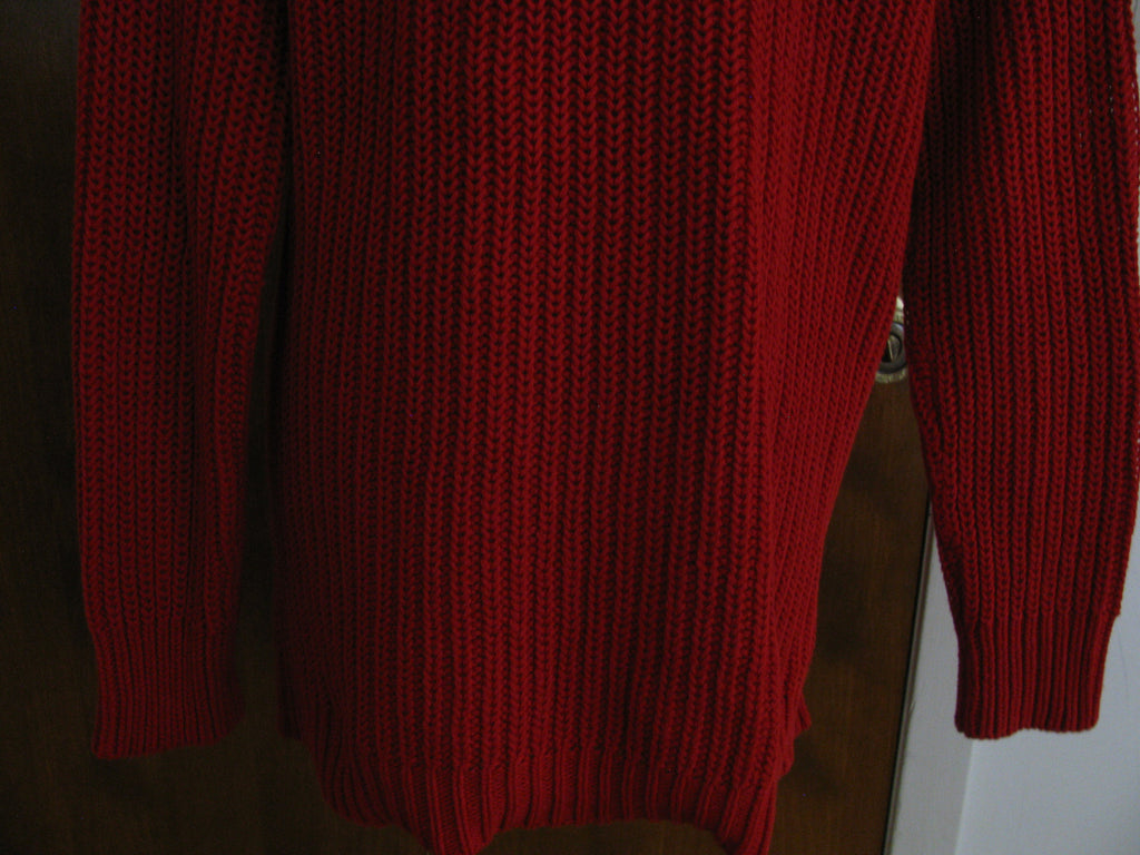 Lauren Ralph Lauren women’s red V-neck cotton sweater New