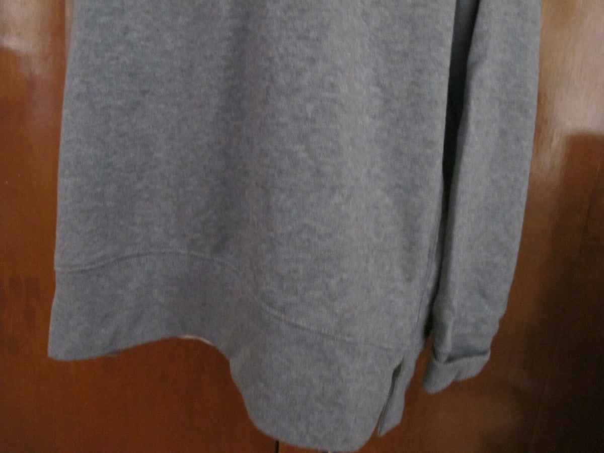 Gap Women's Flannel Cotton Gray Sweater Size Large 