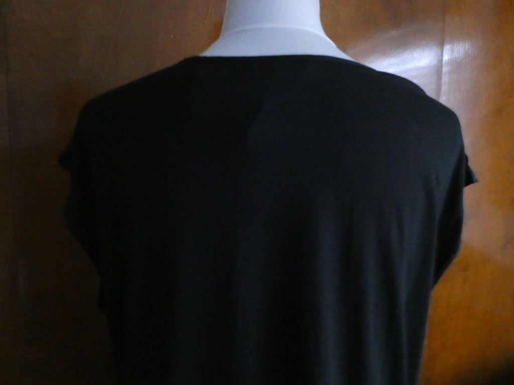 Gap women's gorgeous black detailed rayon top size Large