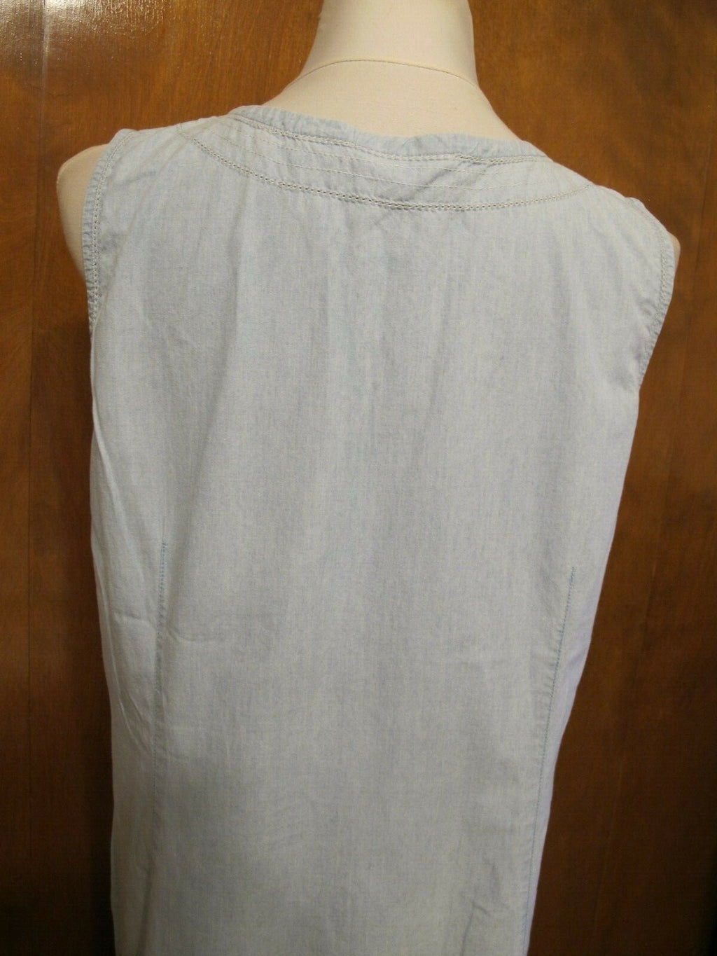 Liz Claiborne Women's Sky Blue Jean Long Dress Cotton size 14