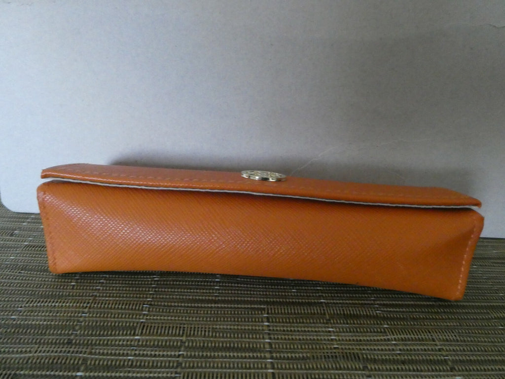 TORY BURCH Orange Authentic Eyewear Eyeglasses Case Only 