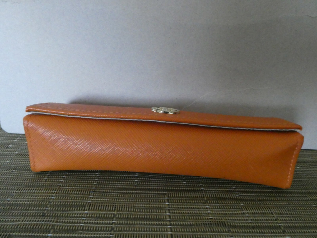 TORY BURCH Orange Authentic Eyewear Eyeglasses Case Only 