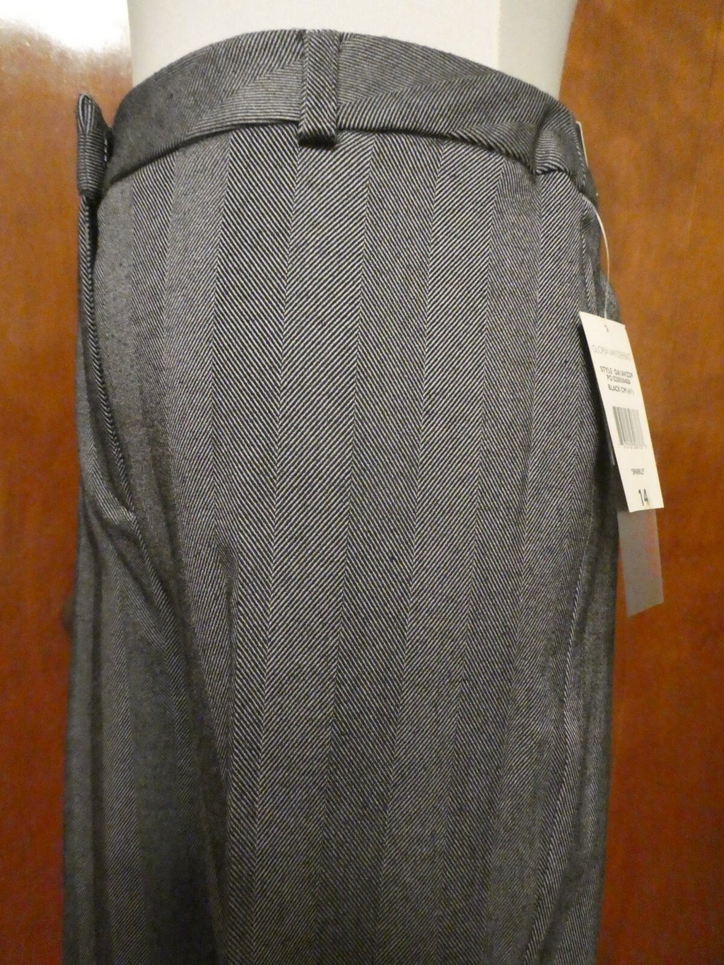 Gloria Vanderbilt The Caroline Women’s Gray Classic Fit Straighter Leg Pants 14