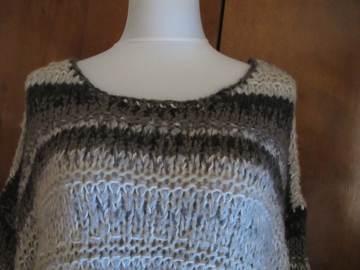 Free People women's gray brown soft sweater size small NWT