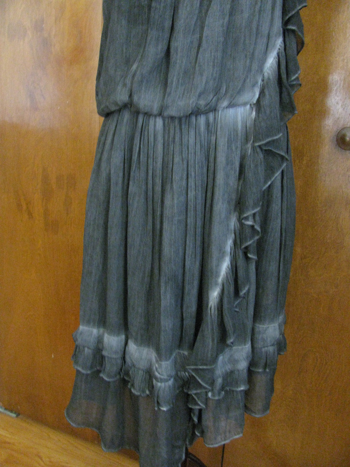 Free People Women’s Asymmetric Black Gray NWT Dress Size Large 