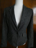 French Connection Women's Gray One Button Blazer Jacket Lined Size 4 Career