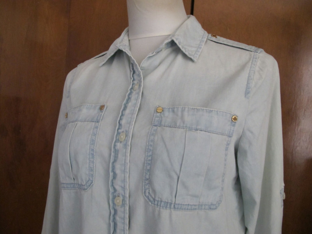 Michael Kors women’s jeans shirt size small faded