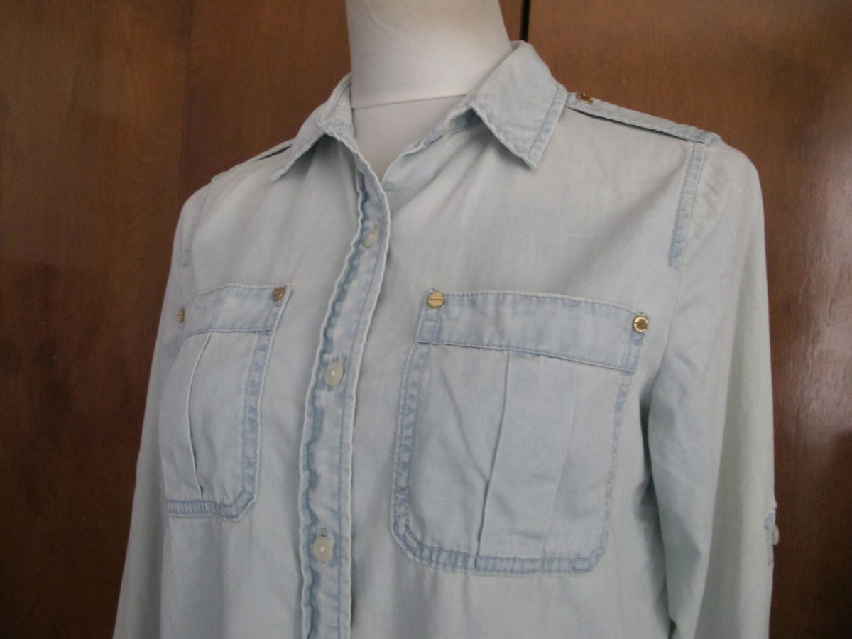 Michael Kors women’s jeans shirt size small faded